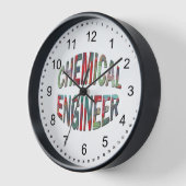 Colorful Chemical Engineer Clock (Angle)