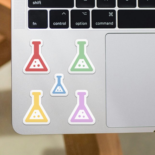 Colorful Chemistry Beakers Stickers Set (Colorful Chemistry Beakers Stickers Set)