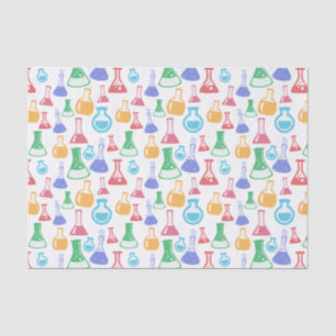 Colorful Chemistry Flasks Pattern Tissue Paper