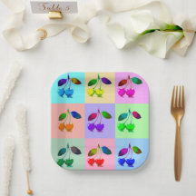 Colorful Cherries - Pop Art