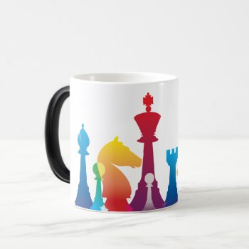 Colorful Chess Mug by TheLazyBishop at Zazzle