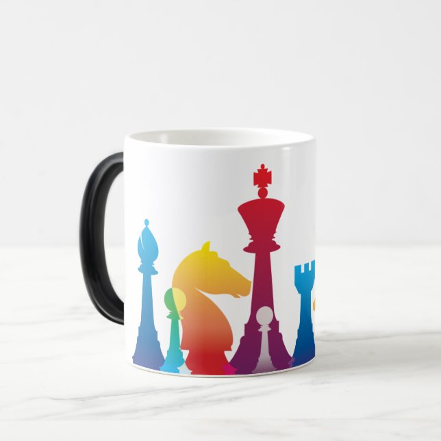 Colorful Chess Mug (Front Left)