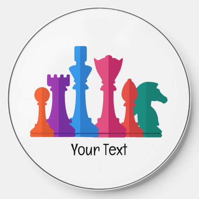 Colorful Chess Pieces Design Wireless Charger