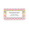 Colorful Chevron Address Labels