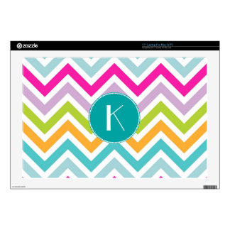 Colorful Chevron Monogram Laptop Skin