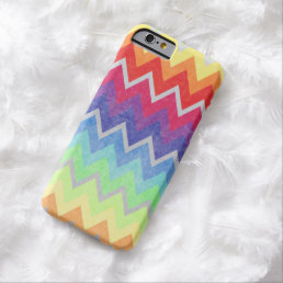 Colorful Chevron pattern Cute Rainbow colors Barely There iPhone 6 Case