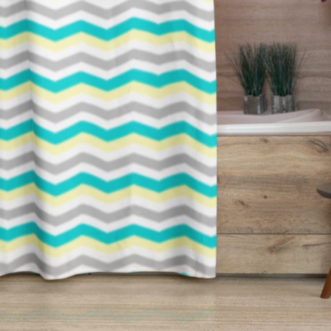 Colorful Chevron Pattern Shower Curtain (Creator Uploaded)
