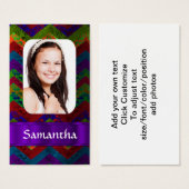 Colorful chevron photo template (Front & Back)