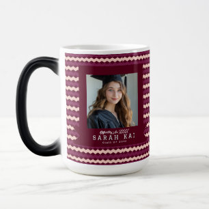 Colorful Chevron Print Senior Year Grad Color Morph Mug