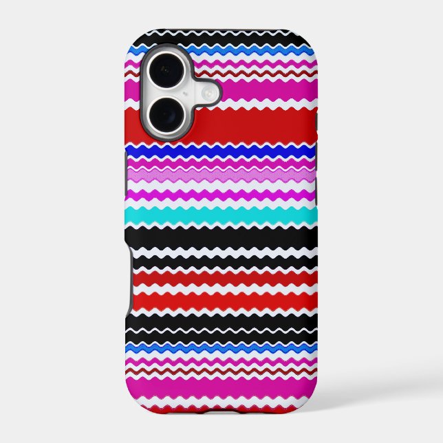 Colorful Chevron Striped Pattern 2 Iphone Case (Back)