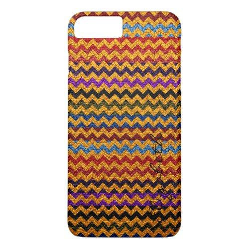 Colorful Chevron Stripes Pattern 3 iPhone 8 Plus7 Plus Case