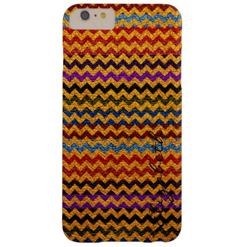 Colorful Chevron Stripes Pattern 3 Barely There iPhone 6 Plus Case