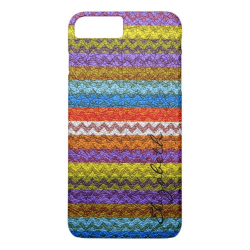 Colorful Chevron Stripes Pattern iPhone 8 Plus7 Plus Case