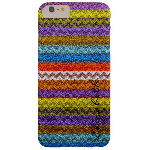 Colorful Chevron Stripes Pattern Barely There iPhone 6 Plus Case