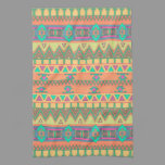 Colorful Chevron Zig Zag Tribal Aztec Ikat Pattern Towel