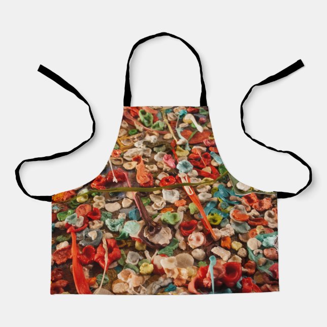 Colorful Chewed Gum Art Apron (Front)