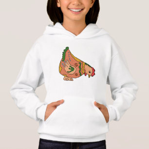 colorful chicken hoodie