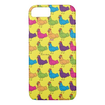 Colorful Chickens Cell Phone Case by ChickinBoots at Zazzle