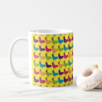 Colorful Chickens Mug by ChickinBoots at Zazzle