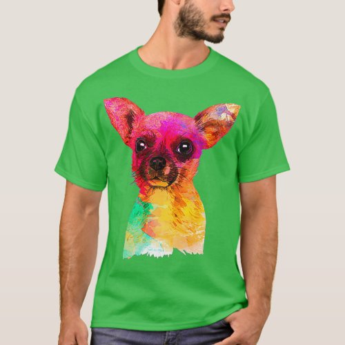 Colorful Chihuahua  T_Shirt