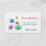 Colorful children calling card