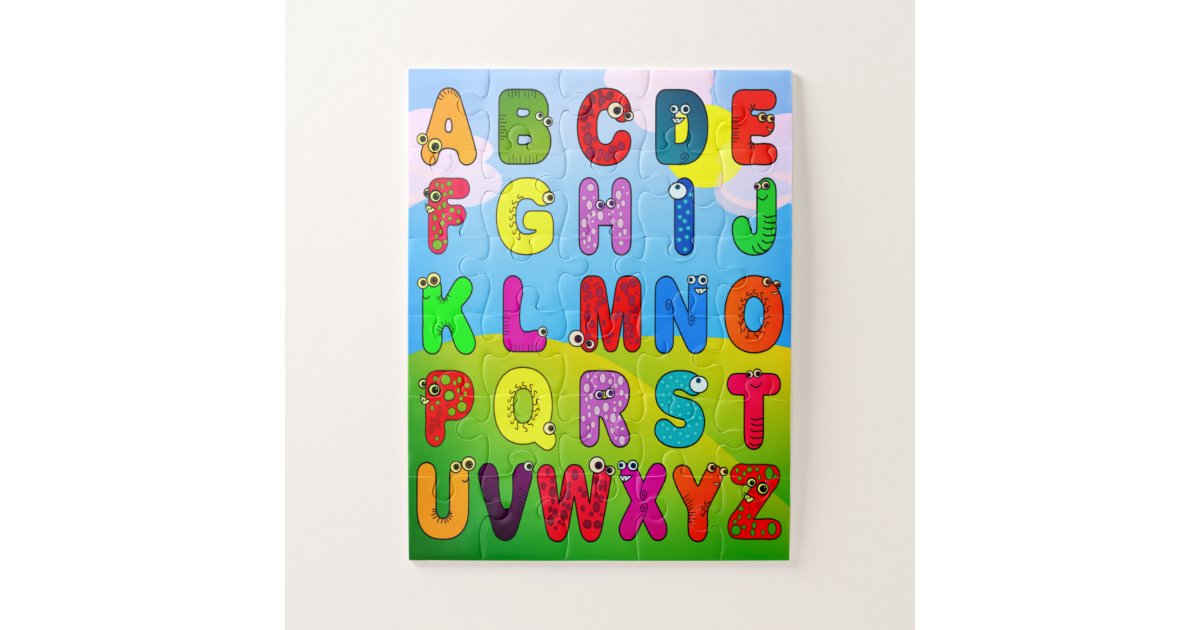 Colorful Children's Alphabet Jigsaw Puzzle | Zazzle