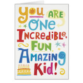 Colorful Childrens Birthday Card (Front)