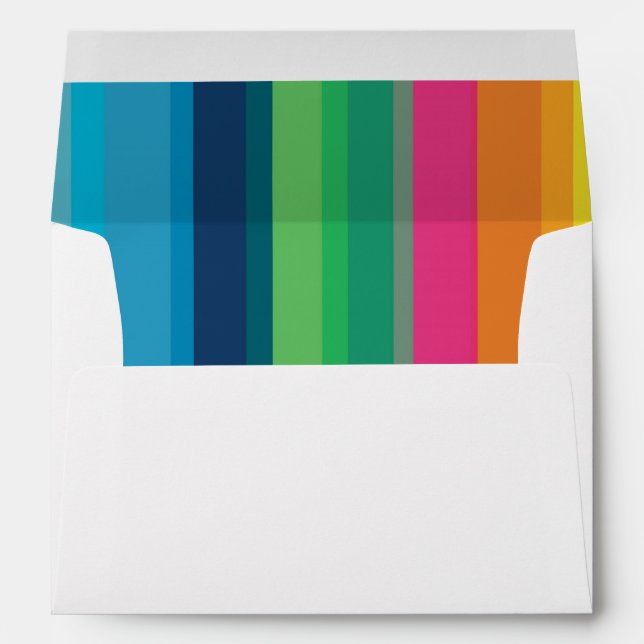 Colorful Children's Birthday Party Envelope (Back (Bottom))