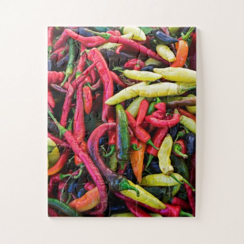 Colorful Chili Pepper Jigsaw Puzzle