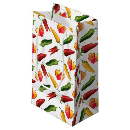 Colorful Chili peppers Small Gift Bag