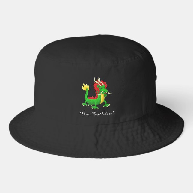 Colorful Chinese Dragon Bucket Hat (Front)