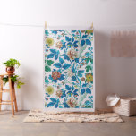 Colorful Chinoiserie Traditional Floral Pattern Fabric