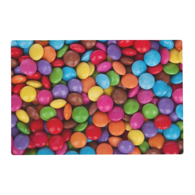 Colorful Chocolate Candies Placemat (Front)