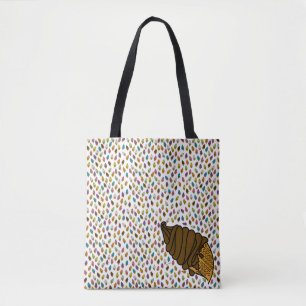 Colorful Chocolate Ice Cream Cone icecreamliciouS Tote Bag
