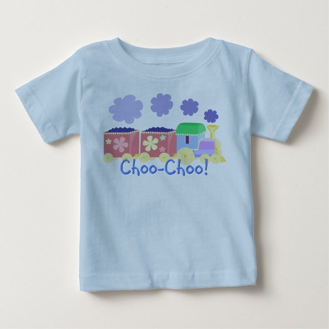 Colorful Choo Choo Train Shirt (Front)