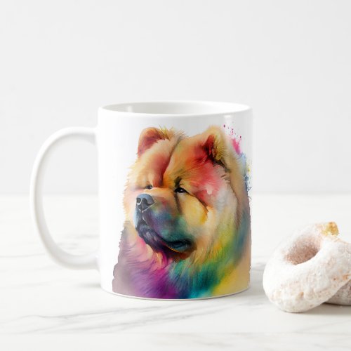 Colorful Chow Chow Dog  Pet Coffee Mug Cup