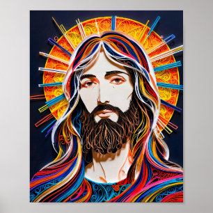 Colorful Christ Poster