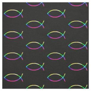 Colorful Christan Fish   Best Gifts Fabric