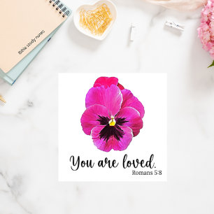 Colorful Christian Watercolor Floral Sticker