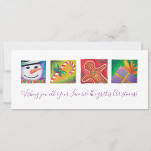 Colorful Christmas - All Your Favorite Things Fun Holiday Card