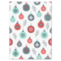 Cheerful Colorful Christmas Ornaments Tissue Paper