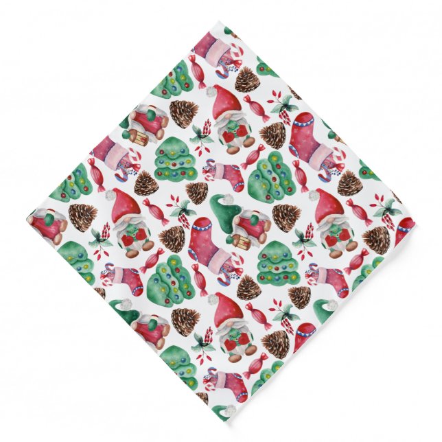 Colorful Christmas  Bandana (Front)