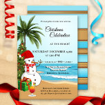 Colorful Christmas Beach Celebration Invitation<br><div class="desc">A festive invitation for a Christmas celebration at the beach. Beautiful for a Christmas in a tropical climate or for a Christmas in July. Great for families as well as company outings.</div>