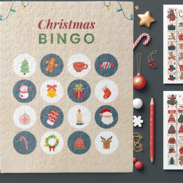 Colorful Christmas Bingo Jigsaw Puzzle (Creator Uploaded)