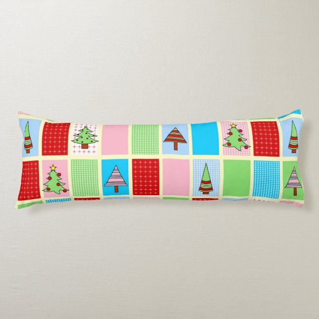 Colorful Christmas  Body Pillow (Front)