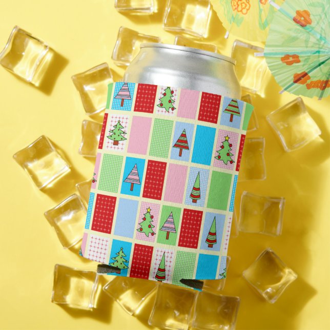 Colorful Christmas Can Cooler (In Situ Summer)