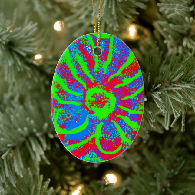 Colorful Christmas Ceramic Ornament (Tree)