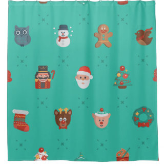 Christmas Character Shower Curtains | Zazzle