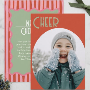Colorful Christmas Cheer Holiday Card