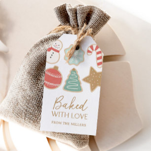 Colorful Christmas Cookie Holiday Gift Tags